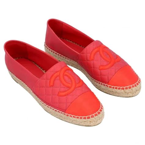 leder espadrilles chanel